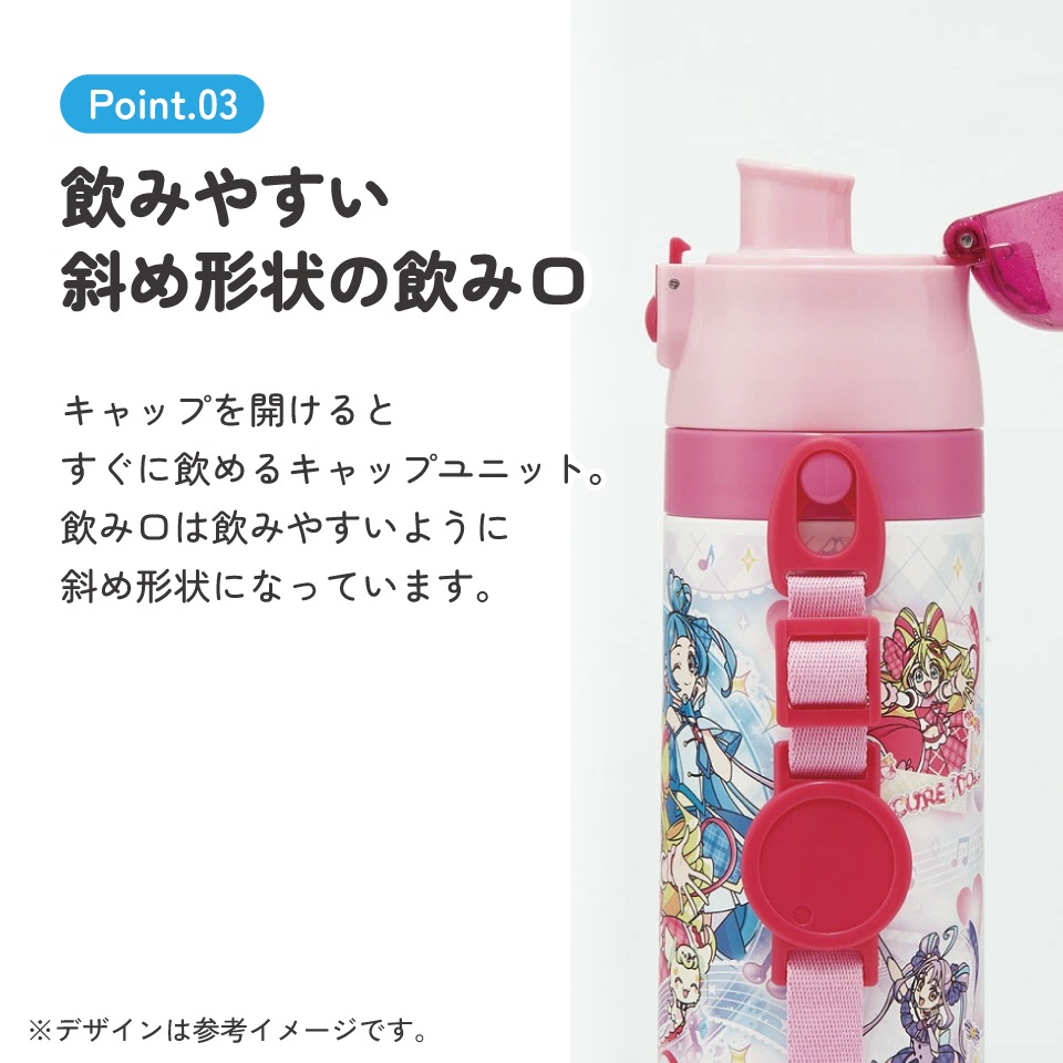 超軽量 直飲み ダイレクトステンレスボトル 470ml キミとアイドル