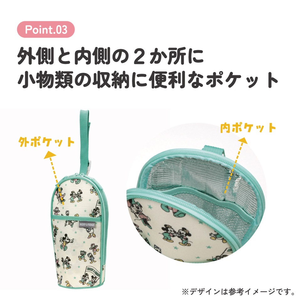 【used】ミッキーマウス ビーズポーチ DISNEY COLLECTIONディズニー／サガラビッグポーチ ミッキー