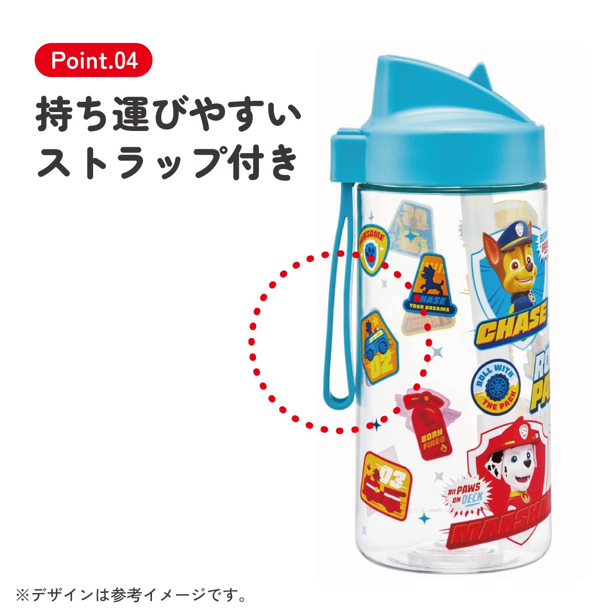 ストロー ボトル 水筒 500ml スパウト型 プラスチック クリア キッズ