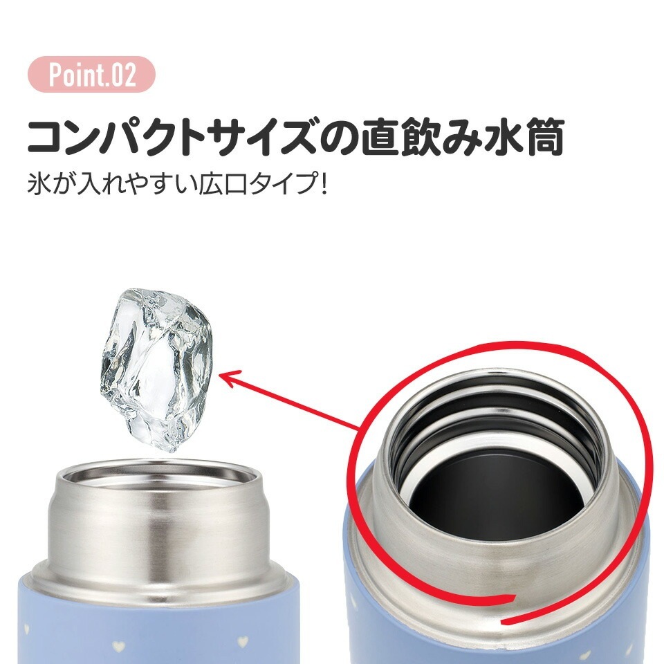 超軽量ステンレスマグボトル 350ml Pompon'sハリネズミ