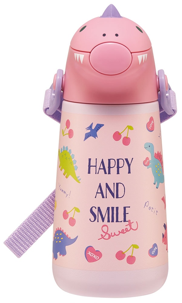 638244 SSH4D~ダイカットステンレスボトル ハッピー＆スマイル