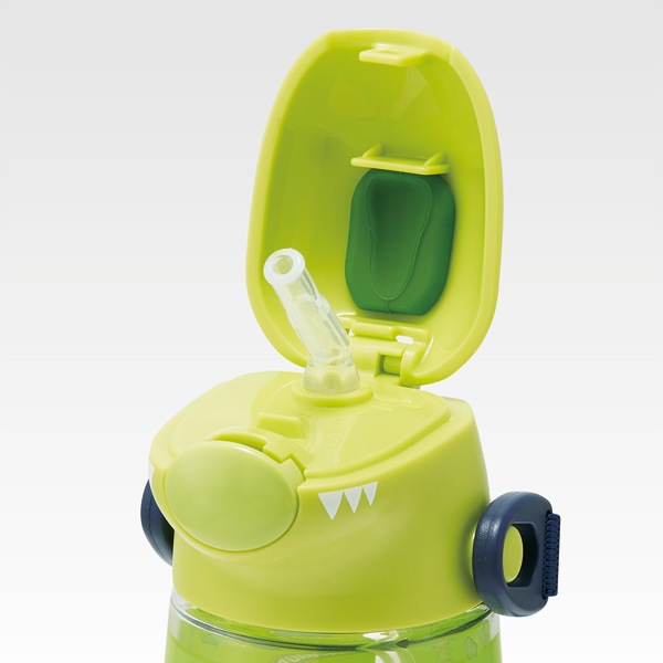 518508 PSHC4DK~ダイカットストローボトル[420ml] ディノサウルス //水筒 プラスチック製水筒 プラボトル ストロー飲み ...