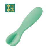 【２個までメール便可】サポート用品 シリコーン製反転スプーン ミントグリーン 食事 サポート 介護 シリコン スプーン 曲がる 入院 怪我 病院 介助 補助 スケーター