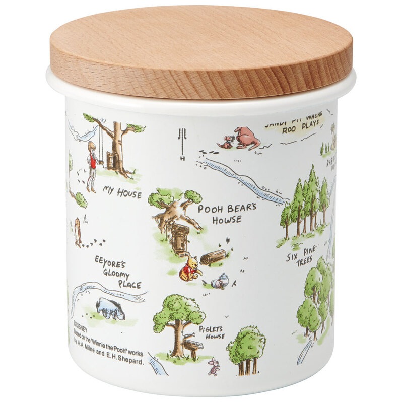 キャニスター ホーロー 木蓋 750ml 保存容器 おしゃれ かわいい