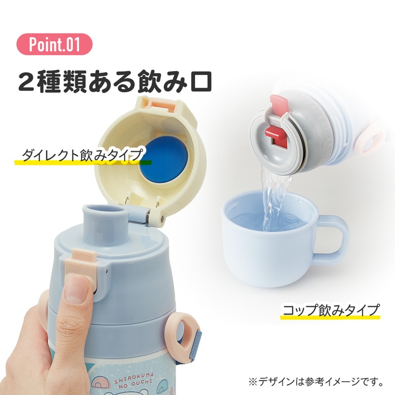 水筒 キッズ 直飲み ワンタッチ ステンレス 保冷 軽い キャラクター