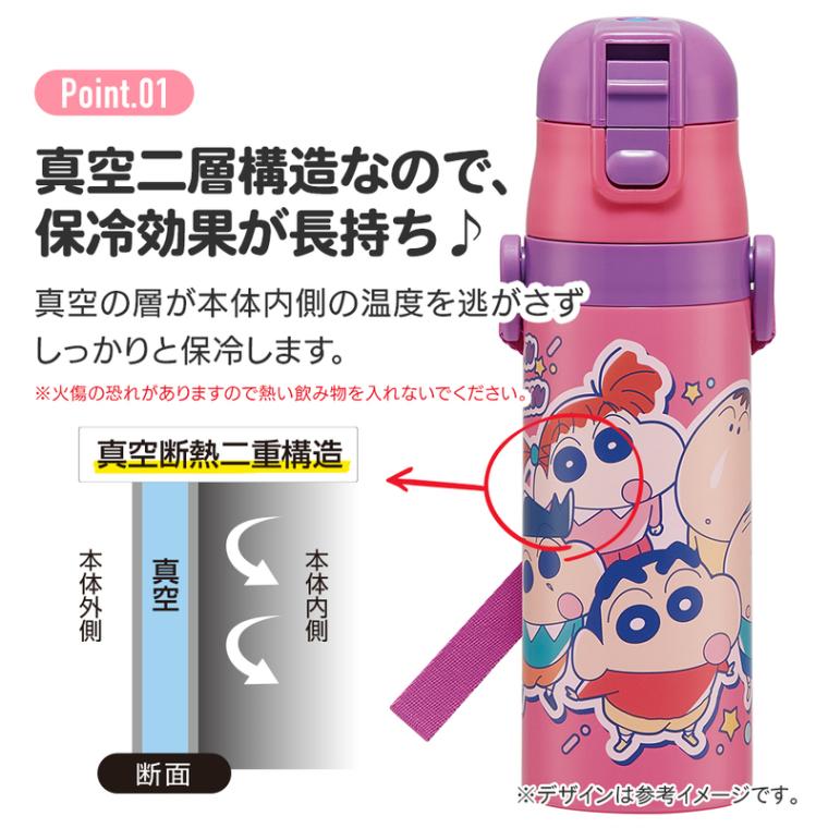 水筒 キッズ 直飲み 470ml ステンレスボトル ステンボトル ダイレクト