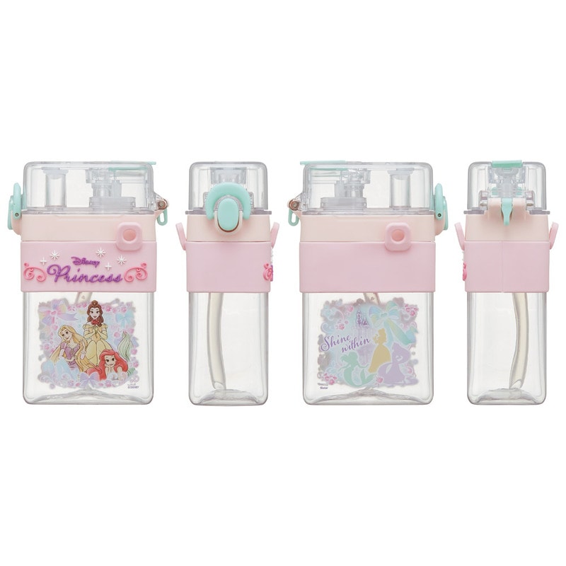 スクエア 2WAY ボトル 水筒 ストロー 直飲み 600ml 子供 キッズ 