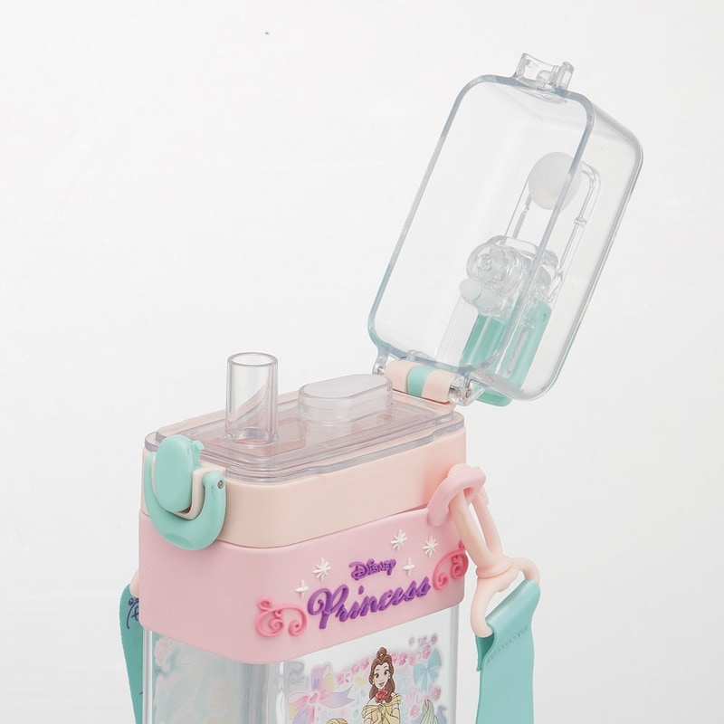 スクエア 2WAY ボトル 水筒 ストロー 直飲み 600ml 子供 キッズ