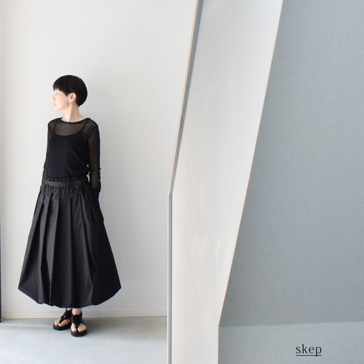 ショートブルゾン×バルーンスカート – skep公式