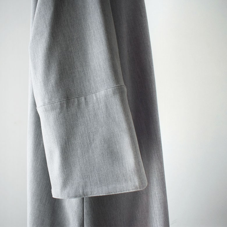 【シャトル】skepさん　前後タックワンピース（グレー） 前後タックワンピース（長袖）：黒 | ワンピース | skep