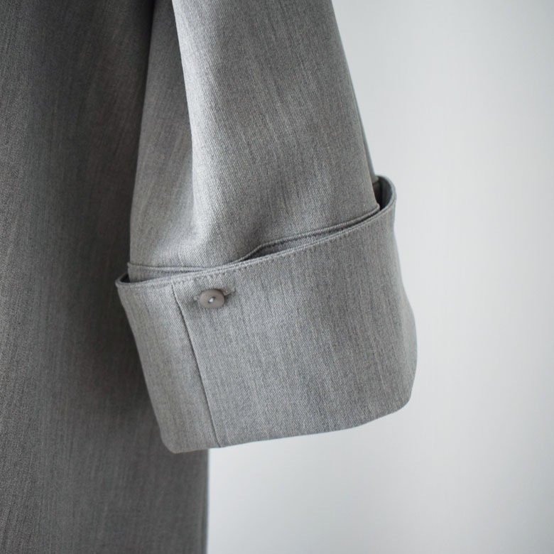 前後タックワンピース（長袖）：黒 | ワンピース | skep