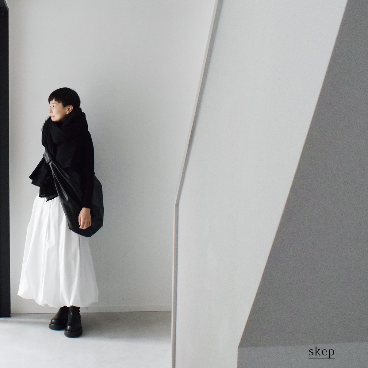 バルーンスカート:白