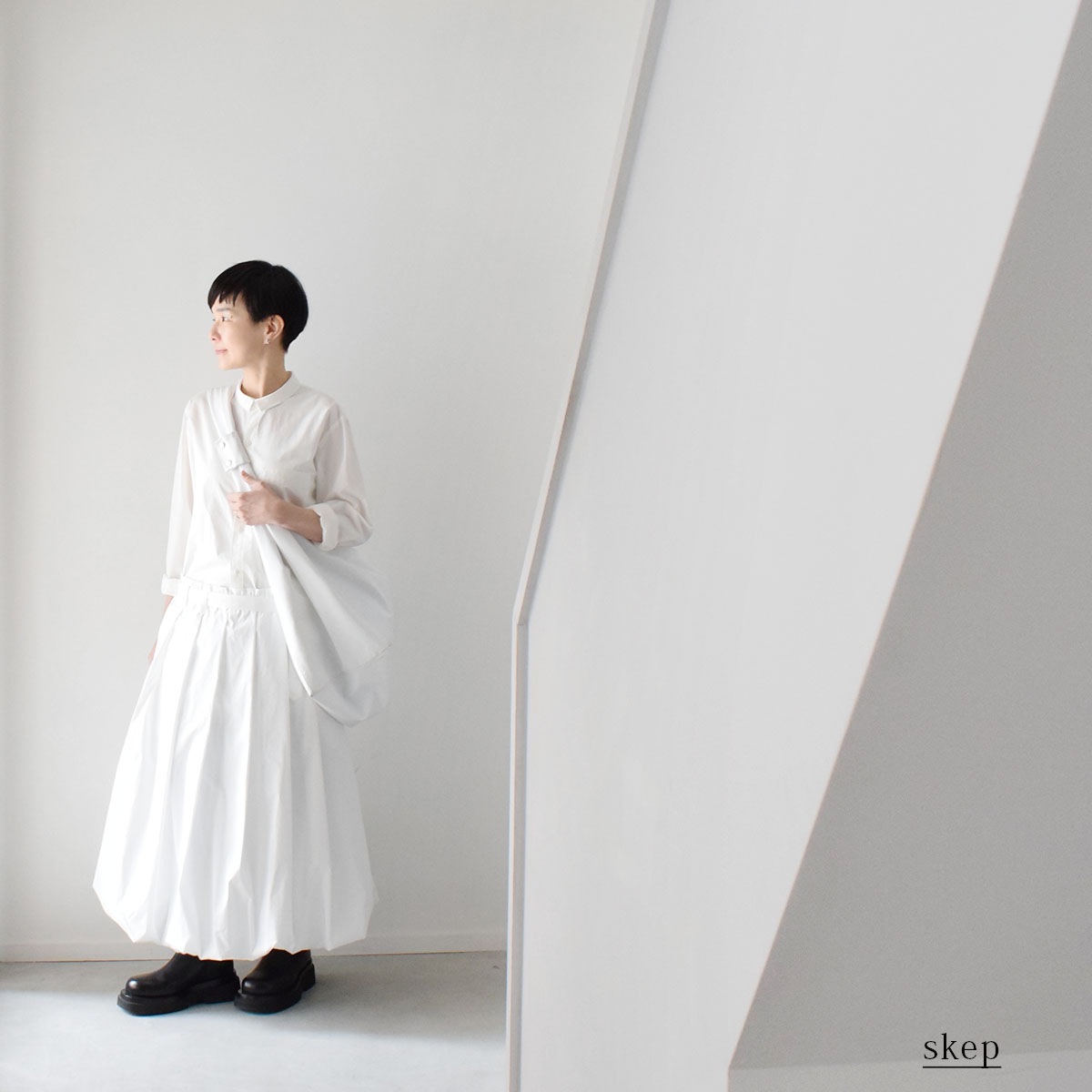 skepバルーンスカート 黒Lサイズ バルーンスカート：白 | ボトムス | skep