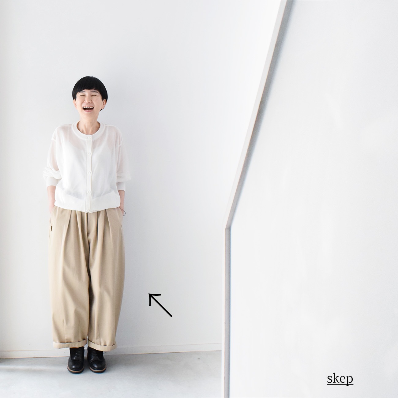 bong tang パンツ：ベージュ