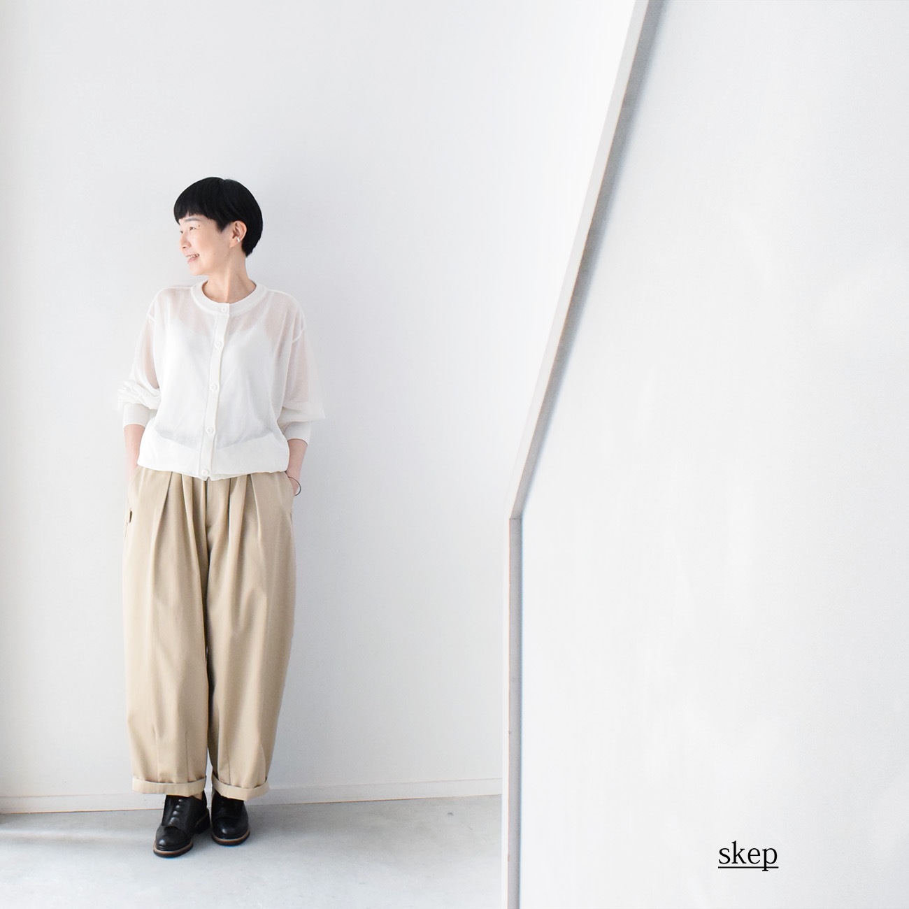bong tang パンツ：ベージュ