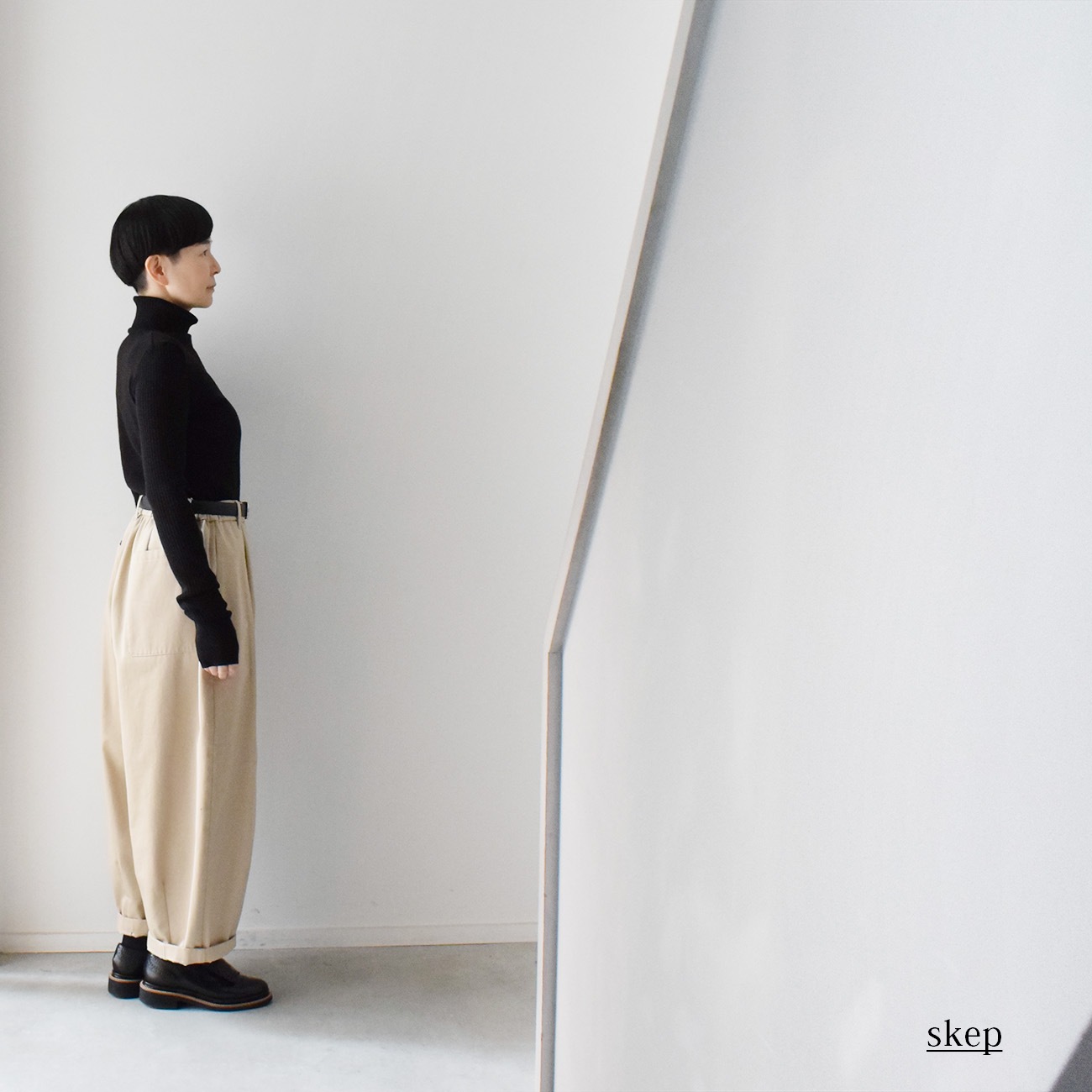 bong tang パンツ：ベージュ