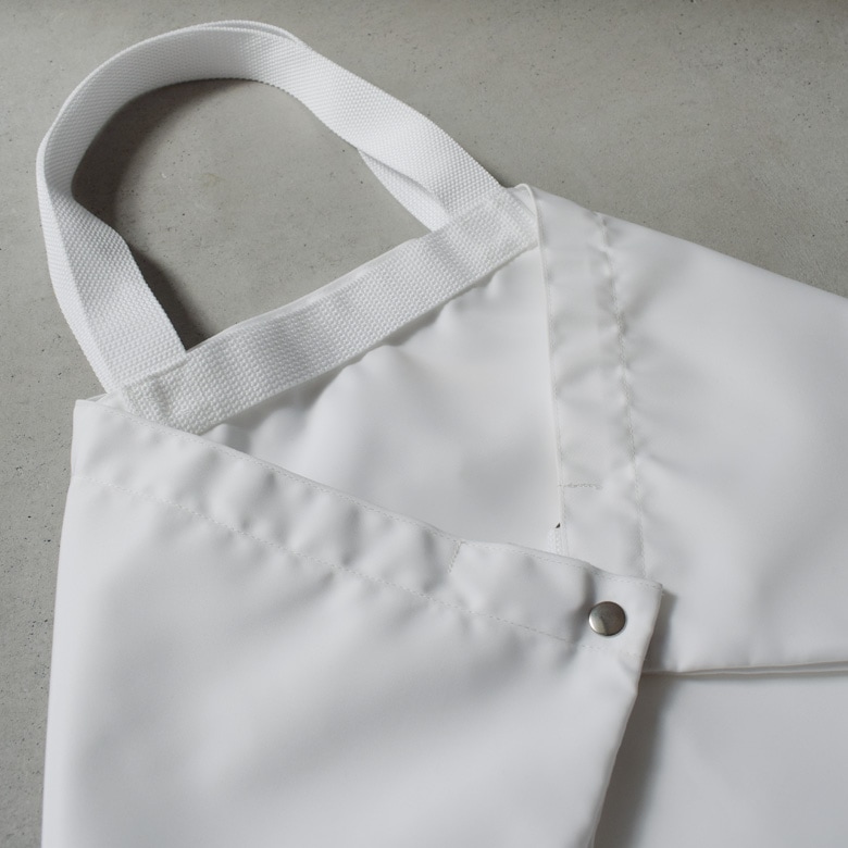 ナイロントートバッグ［付属ショルダーひも付］（大）：白 | トート
