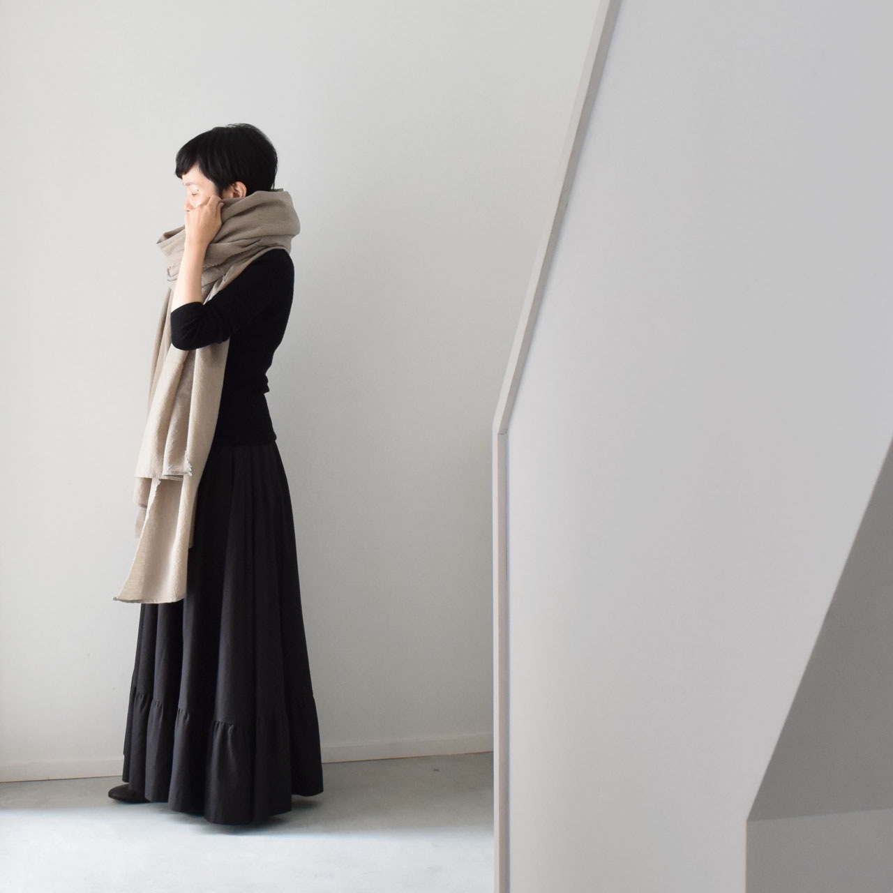ロングストール 楽天市場】【 超ロングストール （ 綿麻 / 播州織 ドビー