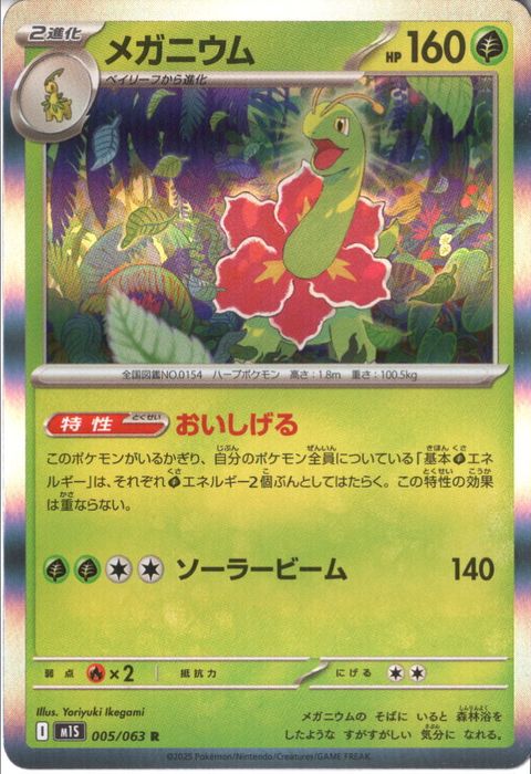 [R] M1S-005/063 《メガニウム》