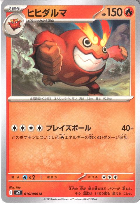 [U] M2-016/080 《ヒヒダルマ》