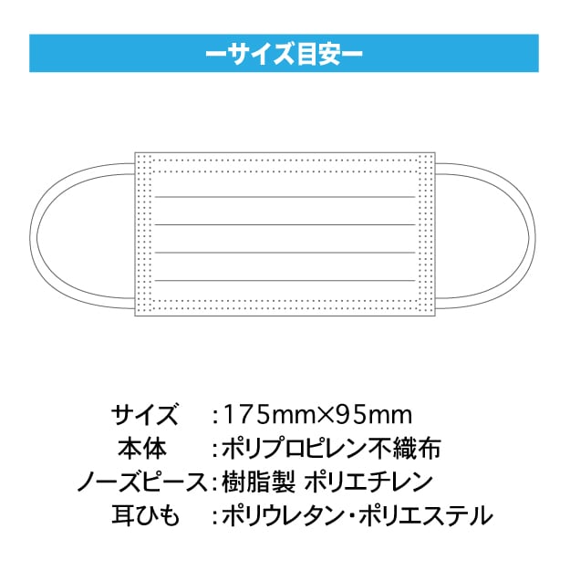 みみさま専用 宇都宮製作 シンガー2PLYマスクMP 耳掛け ホワイト 3000枚入