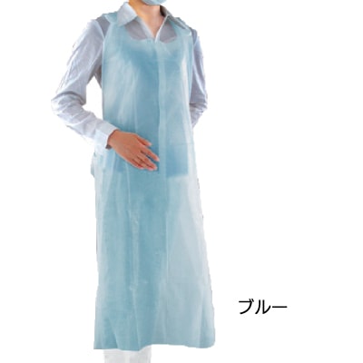 尚美堂 フジポリエプロン 袖無し ブルー・ピンク・ホワイト 1000枚入