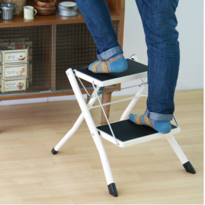 AZUMAYA ステップ台 アシスタ ホワイト　PC-334WH