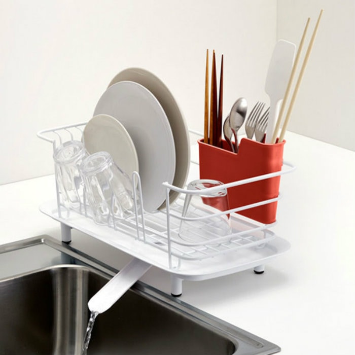 リス ディッシュドレイナー スリム ホワイト RST-555WH