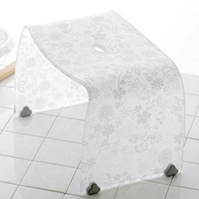 バスチェア M ホワイトフラワー