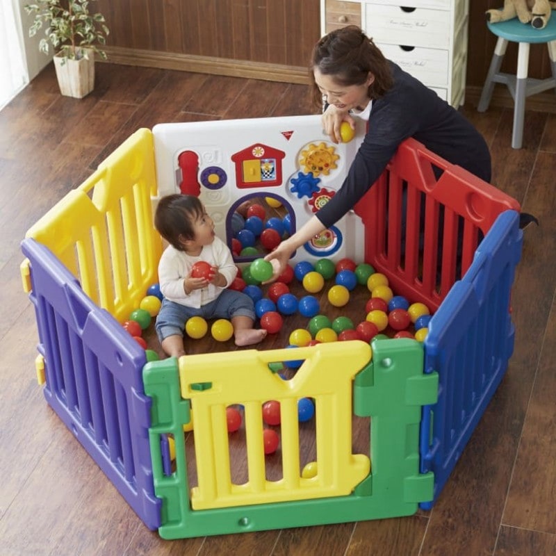 日本育児 ミュージカルキッズランドDX ベビーサークル