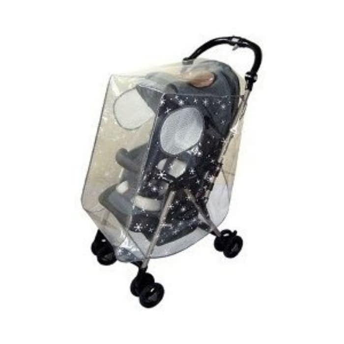 ベビーカー用レインカバー 星柄 フリーサイズ A型・B型兼