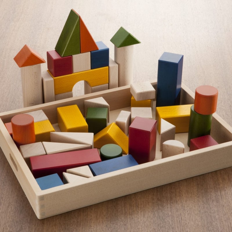 ボーネルンドオリジナル オリジナル積み木 カラー 【積み木のほん付】 1歳頃 BZID001