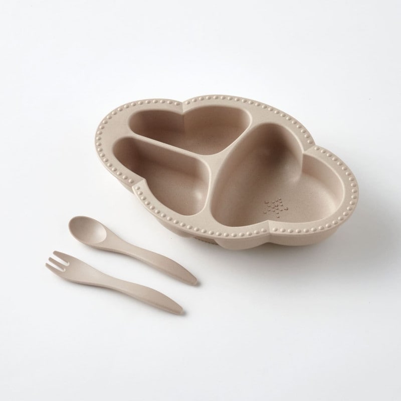 bien mangeワンプレート食器3点セット 離乳食 出産祝い おしゃれ プレート カトラリー