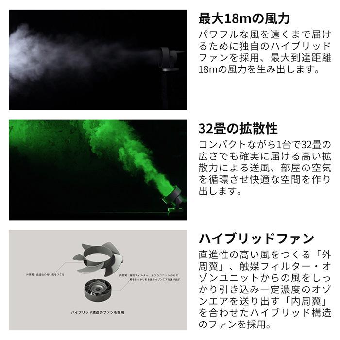 cado カドー サーキュレーター STREAM1800 除菌 32畳 消臭 DCモーター