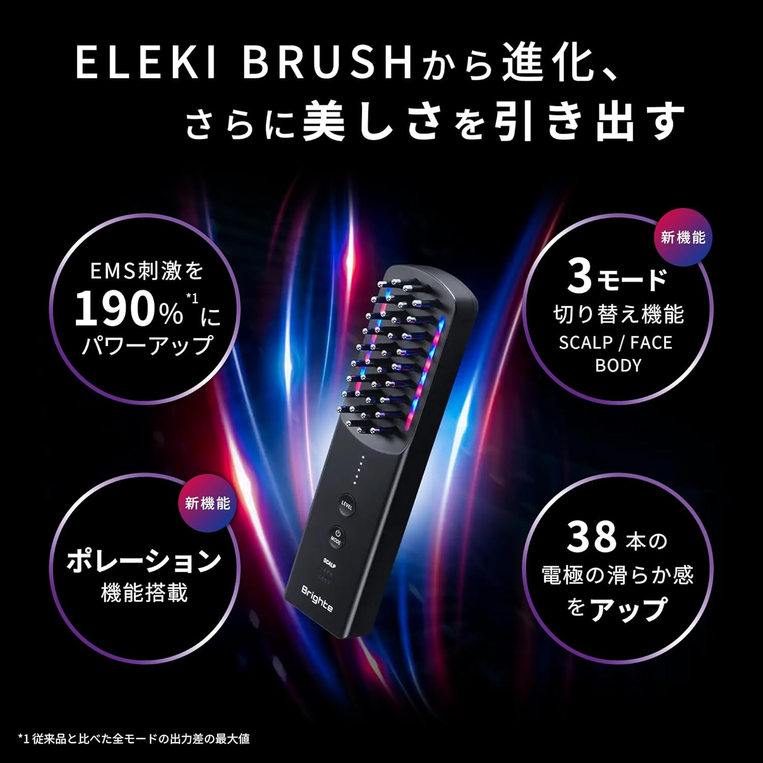 【yukina様のフォロワー様　限定特価】ブライト エレキブラシプラス / Brighte ELEKI BRUSH＋　美顔器 リフトアップ