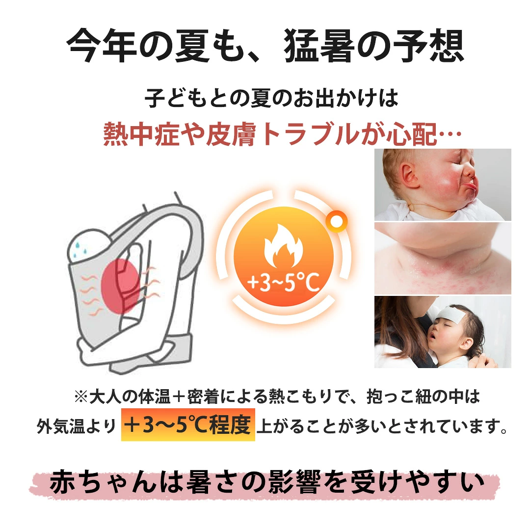 抱っこ紐ファンシート 涼風クールハグシート