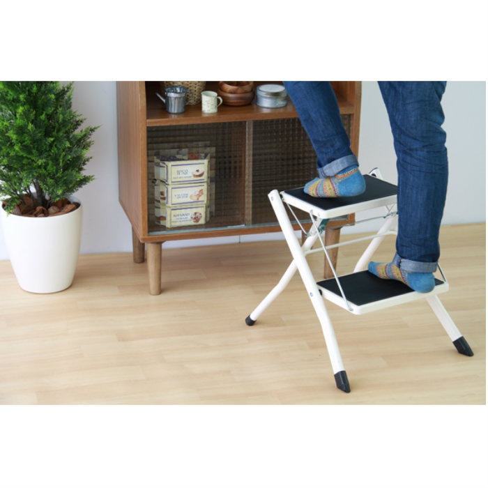 AZUMAYA ステップ台 アシスタ ブラウン　PC-334BR