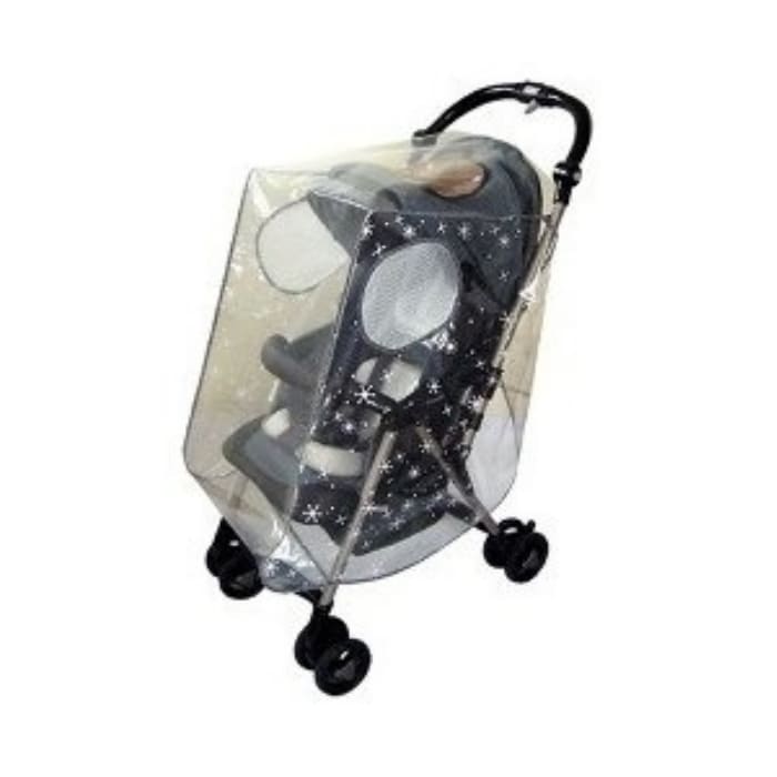 ベビーカー用レインカバー 星柄 フリーサイズ A型・B型兼