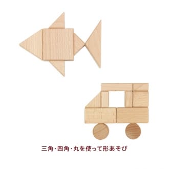 ボーネルンド オリジナル積み木 S 【積み木のほん付】 1歳頃 BZID003