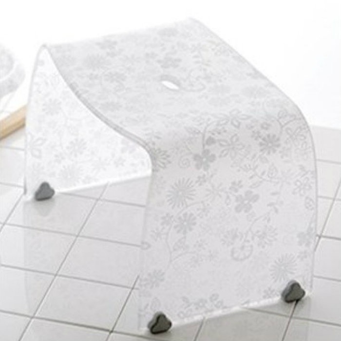 バスチェア S ホワイトフラワー