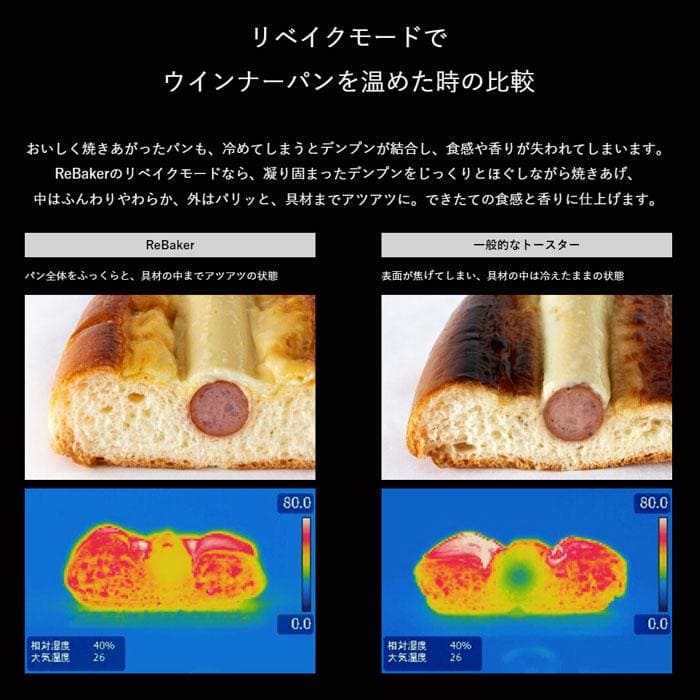 バルミューダ リベイクトースター ReBaker リベーカー 温め直し専用モード搭載 KTT01JP