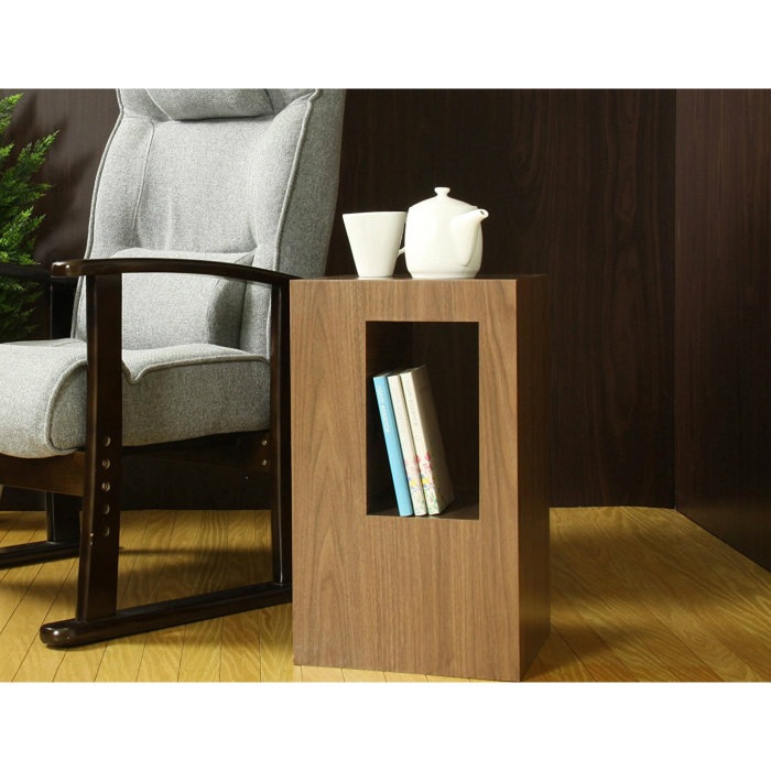 サイドテーブル ブラウン CEL-70WAL