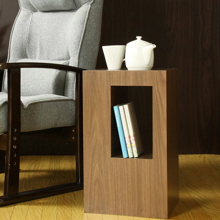 サイドテーブル ブラウン CEL-70WAL