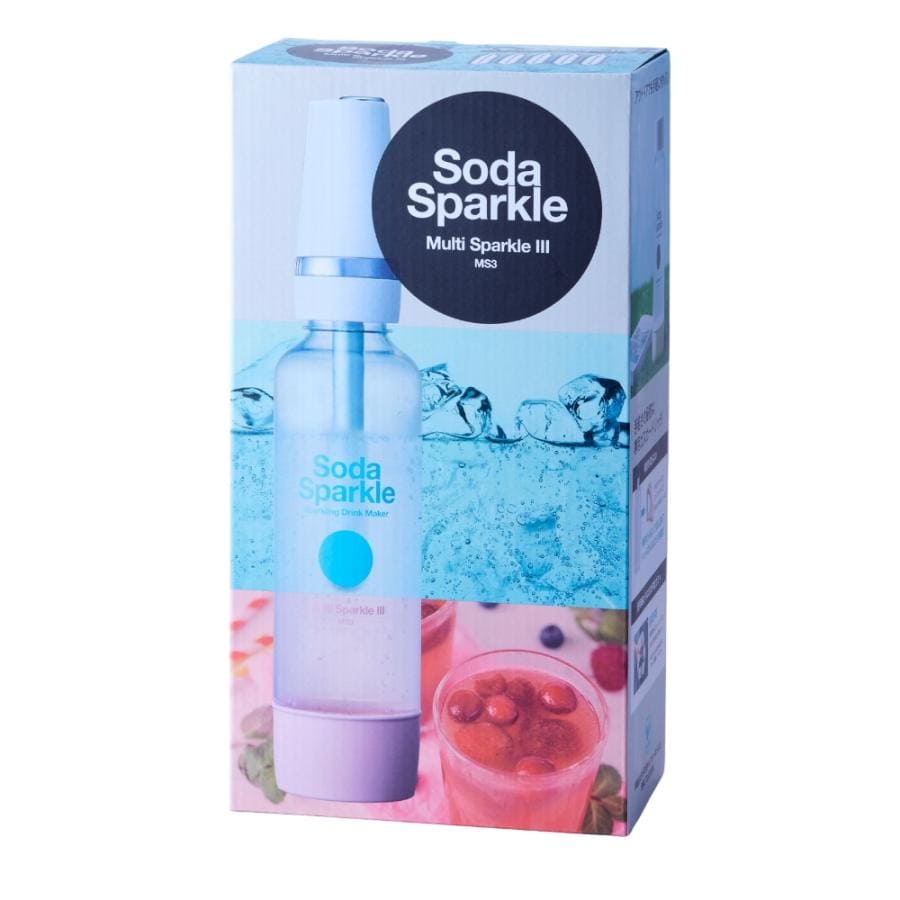 【公式ショップ】ソーダスパークル マルチスパークル3 炭酸水メーカー MS3 ジュース対応 炭酸水 ソーダ お酒 ガスカートリッジ 5本付 SodaSparkle ソーダメーカー 炭酸水製造機