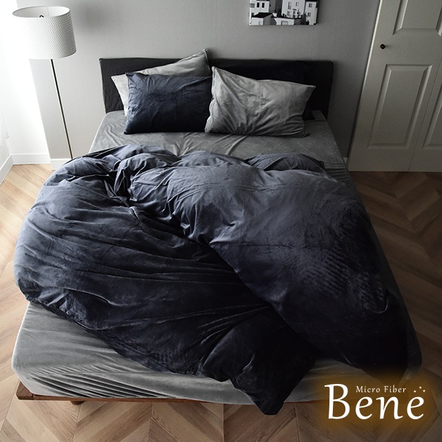 暖かい マイクロファイバー 掛け布団カバー あったかベルベット調 クイーンサイズ