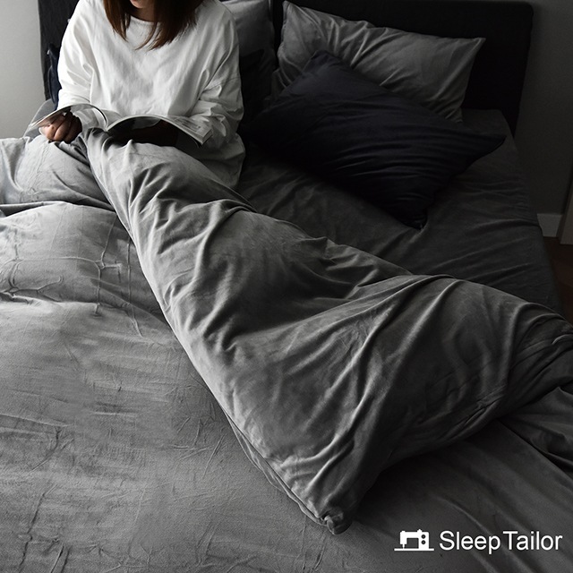 マイクロファイバー ボックスシーツ ベッドシーツ 暖か あたたか 北欧 クイーンサイズ ベルベット調