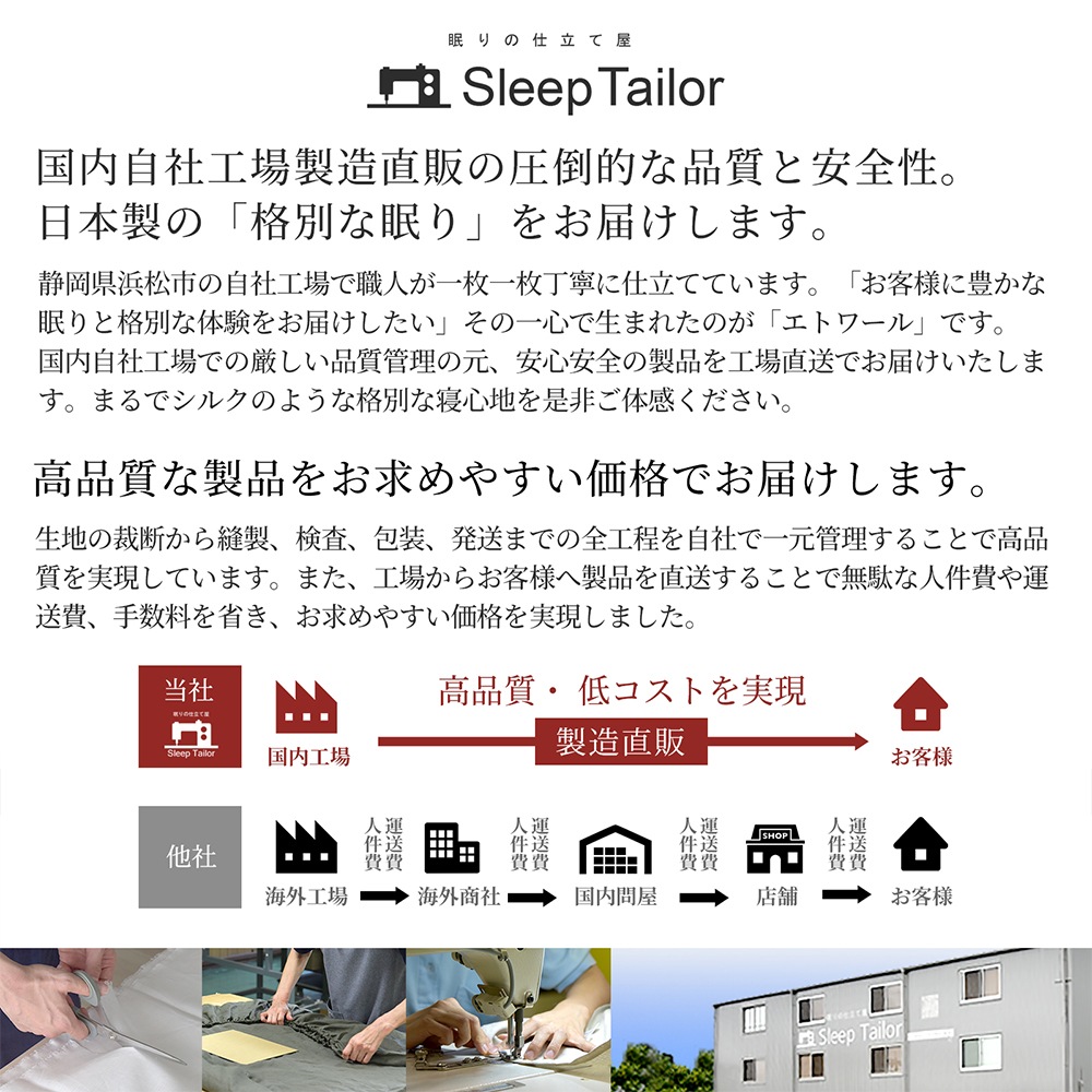 【11/30日迄5%OFF クーポンで最大20％off】 枕カバー 50×70cm枕用 サテンストライプ 防ダニ 日本製 高級ホテル仕様 ピローケース 大判 エトワール