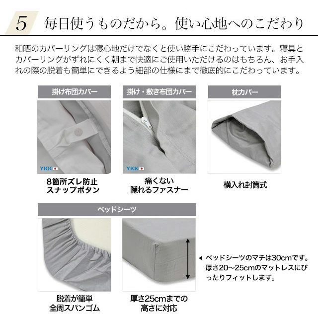日本製 掛け布団カバー オーダーメイド 別注 綿100% プレミアムコットン 掛けカバー 和晒製法ダブルガーゼ オーダーページ シングル セミダブル ダブル クイーン キング ファミリー 対応 特注 大きい スリープテイラー まとめ買い最大30%オフ