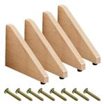【スリーピー製造製品／金具・部品】「【コの字】・【コーナー】ゲート用三角脚×4・ボルト（φ6×40）×8」　　※返品不可商品