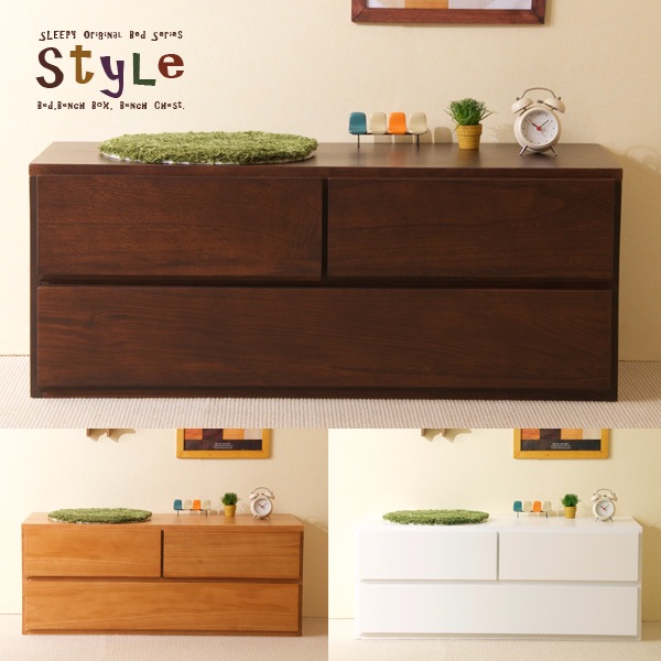 ベッド&ベビーベッド専門店『スリーピー』 木製収納 「スタイル ベンチ